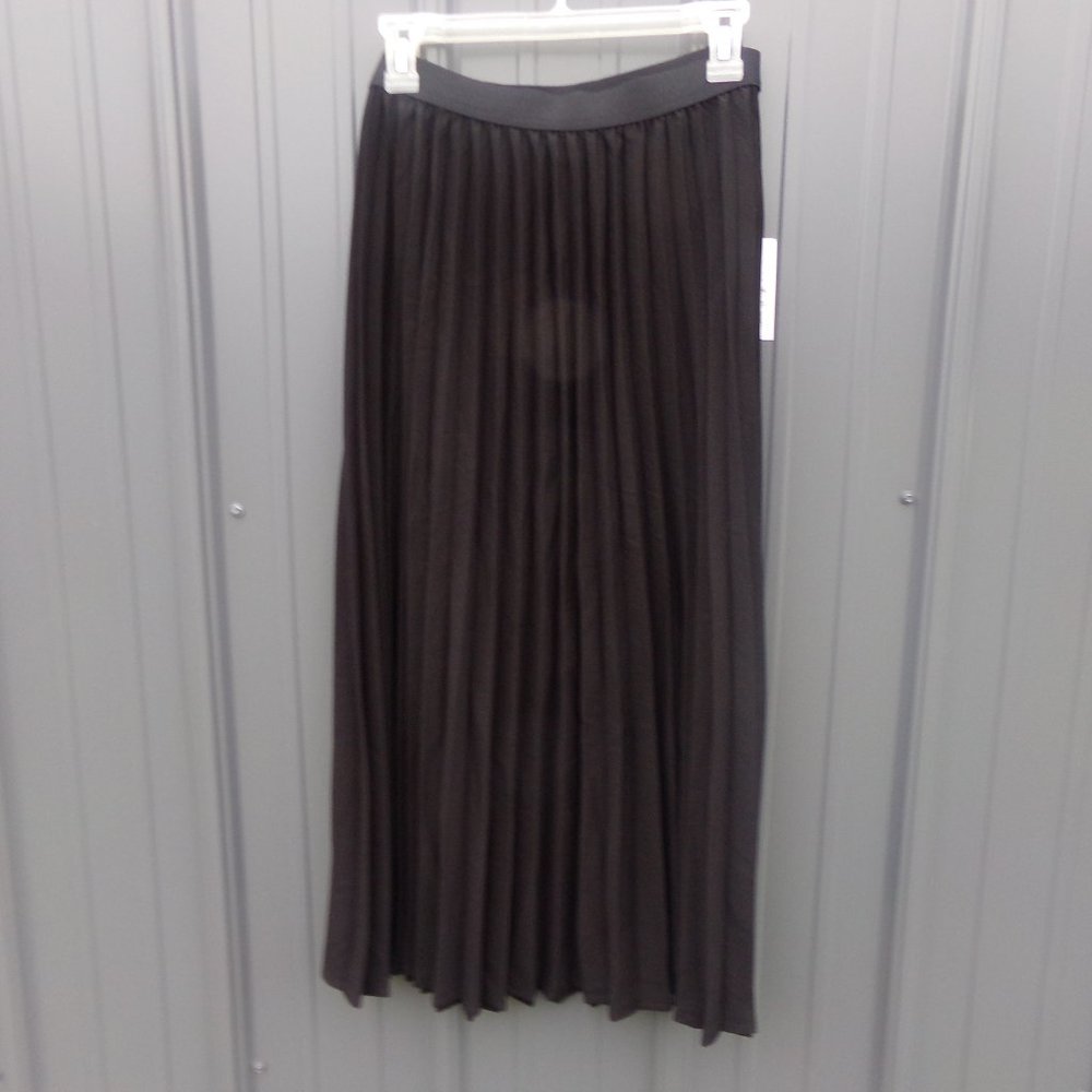 A New Day High-Rise Pleated A-Line Midi Skirt